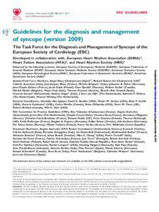 European Heart Journal[removed], 2631–2671 doi:[removed]eurheartj/ehp298