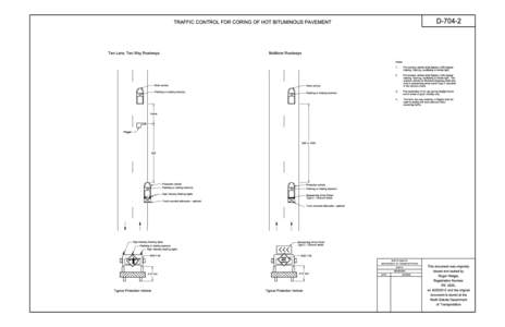D[removed]TRAFFIC CONTROL FOR CORING OF HOT BITUMINOUS PAVEMENT Two Lane, Two Way Roadways