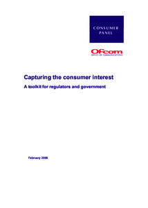 Interest Study  CONSUMER PA N E L  Capturing the consumer interest