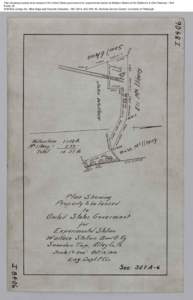 Plan showing property to be leased to the United States government for experimental station at Wallace Station of the Baltimore & Ohio Railroad, 1910 Folder 29 CONSOL Energy Inc. Mine Maps and Records Collection, [removed]