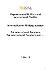 UG International Relations Handbook 1415 FINAL