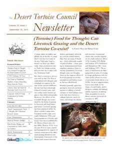 The  Desert Tortoise Council Newsletter