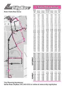 Santa Rosa  CityBus Route 5 Santa Rosa Avenue