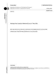 Economics / International economics / Finance / International finance / Tax evasion / Global Forum on Transparency and Exchange of Information for Tax Purposes / Organisation for Economic Co-operation and Development / Tax / Tax haven / Business / Offshore finance / International taxation