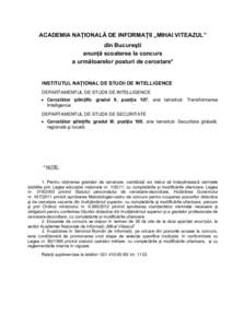 Microsoft Word - ANUNT posturi cercetare var.2_pt ziar.doc