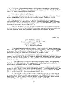 (2) to organize and locate support for a small technical workshop on mathematical and statistical models that permit quantification of environmental data from the geological record for use in dynamic circulation models. 