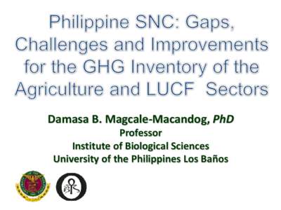 Damasa B. Magcale-Macandog, PhD Professor Institute of Biological Sciences University of the Philippines Los Baños  Proposed Institutional Structure for the