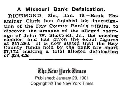 Published: January 20, 1901 Copyright © The New York Times 