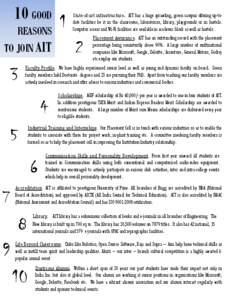10 GOOD 1 REASONS TO JOIN AIT 3 5