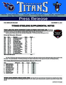 Titans Press Release