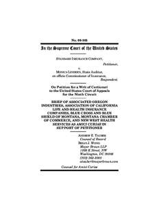 Health / Health insurance / Aetna Health Inc. v. Davila / Insurance / Life insurance / Health care system / Government / Sociology / Financial institutions / Institutional investors / Employee Retirement Income Security Act