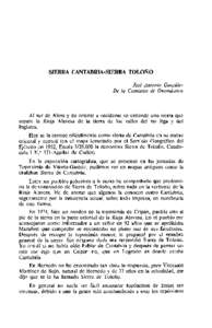 SIERRA CANTABRIA-SIERRA TOLO~O José Antonio González De la Comisión de Onomástica