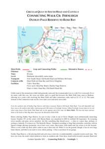 CIRCULAR QUAY TO SOUTH HEAD AND CLOVELLY  CONNECTING WALK C6: FERNLEIGH DUDLEY PAGE RESERVE TO ROSE BAY  Main Walk: