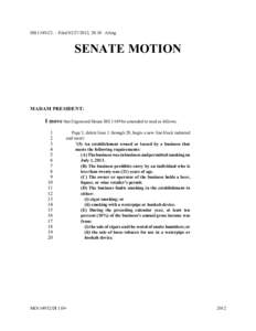 HB[removed]— Filed[removed], 20:10 Alting  SENATE MOTION MADAM PRESIDENT: