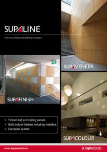 LINE Premium Decorative Panel System VENEER  FINISH