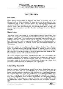 Suburb History - Waterford