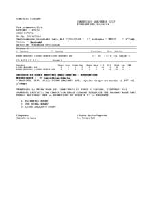 COMITATO TOSCANO COMUNICATO GSR/SERIE C/27 RIUNIONE DEL[removed]Via piemonte,52/A LIVORNO[removed]867071