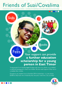 Friends of Suai/Covalima Skills Books  Fees