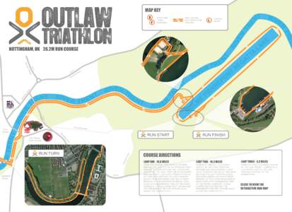 Outlaw Triathlon Run Map 2015