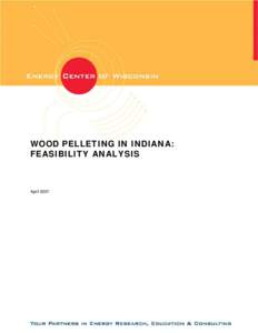 WOOD PELLETING IN INDIANA: FEASIBILITY ANALYSIS April 2007  WOOD PELLETING IN INDIANA: