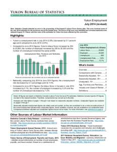 Yukon Bureau of Statistics 2 ÷  9