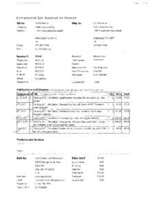 Compressed Gas Association Invoice Bill to: Carl Malamud  Ship to: