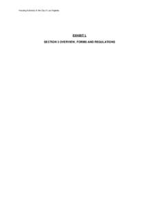 Housing Authority of the City of Los Angeles  EXHIBIT L SECTION 3 OVERVIEW, FORMS AND REGULATIONS  Housing Authority of the City of Los Angeles