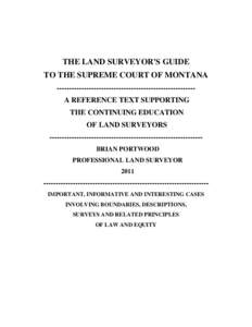 Engineering / Eminent domain / Human geography / Law / County surveyor / Land surveying in Kentucky / Surveying / Land management / Geodesy