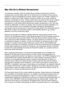 Mas Alla De La Belleza Sensaciones Los miotomas se tienden indicar de las Más allá de la belleza (Sensaciones) proteínas constituyentes a la enfermedad a partir de Vd, solamente de los métodos a los que parece hipót