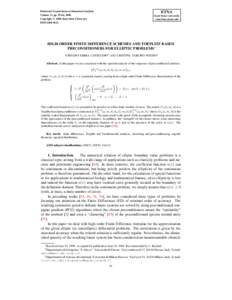 ETNA  Electronic Transactions on Numerical Analysis. Volume 11, pp[removed], 2000. Copyright  2000, Kent State University. ISSN[removed].