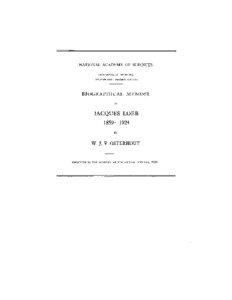 The Journal of General Physiology / Comparative physiology / Loeb / Samuel Steen Maxwell / Jacques Loeb / Thomas Hunt Morgan / Biology