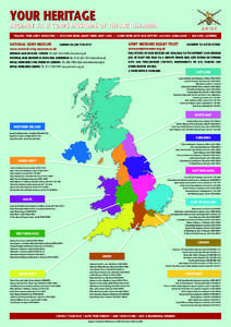 YOUR HERITAGE  REGIMENTAL & CORPS MUSEUMS OF THE BRITISH ARMY TRACING YOUR ARMY ANCESTORS • DISCOVER MORE ABOUT THEIR ARMY LIVES • LEARN MORE WITH OUR SUPPORT (NATIONAL CURRICULUM) • LIFE LONG LEARNING  NATIONAL AR