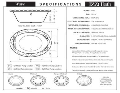 Wave  SPECIFICATIONS MODEL: