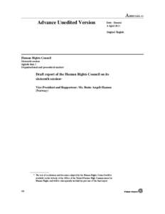 Microsoft Word - Report of the 16th session of the Human Rights Council.doc