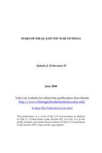 Wars of Ideas and the War of Ideas