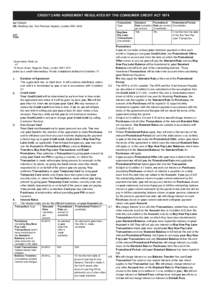 CREDIT CARD AGREEMENT REGULATED BY THE CONSUMER CREDIT ACT 1974 BETWEEN US, NewDay Ltd, Two Pancras Square, London N1C 4AG Transaction Type