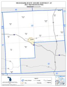 MICHIGAN STATE HOUSE DISTRICT[removed]Apportionment Plan 0 S H I AW A S S E E