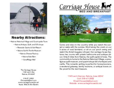 Kalona /  Iowa / Visual arts / Carriage house / Quilt / Iowa / Bathroom / Architecture / Iowa City metropolitan area / Amish