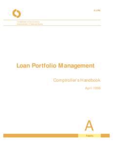 A-LPM  Comptroller of the Currency Administrator of National Banks  Loan Portfolio Management