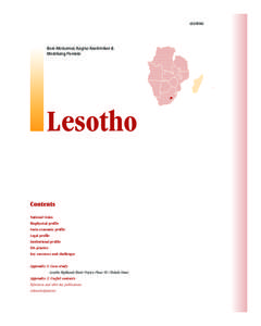 LESOTHO  Bore Motsamai, Kagiso Keatimilwe & Motebang Pomela  Lesotho