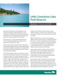 Limestone / Lake Winnipeg / Lake / Geology / Water / Little Limestone Lake / Physical geography / Karst