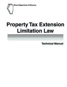 Property Tax Extension Limitation Law Technical Manual