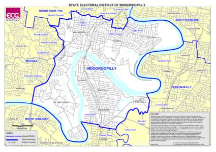 STATE STATE ELECTORAL ELECTORAL DISTRICT DISTRICT OF OF INDOOROOPILLY INDOOROOPILLY