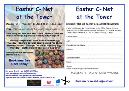 Jaywick / Ukrainian culture / Pysanka / Easter / Martello tower / Easter egg / 2LF / Visual arts / Spring / Counties of England