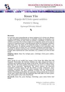 Kuan Yin Espejo del Cristo queer asiático Patrick S. Cheng Episcopal Divinity School  Resumen