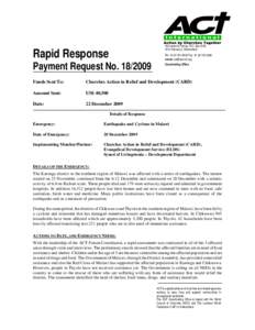 Microsoft Word - RRF18_2009_PMTUP_Malawi_Earthquake_and_Cyclone[1].doc