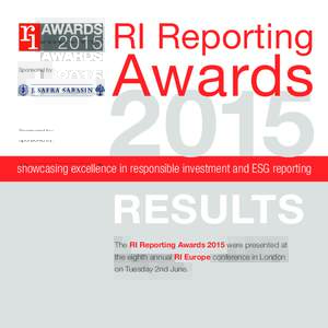 RI Reporting Sponsored by: Awards  2015