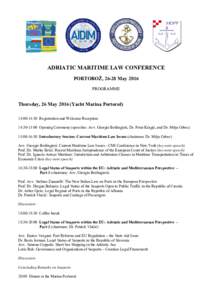 Microsoft Word - ADRIATIC MARITIME LAW CONFERENCE - Programmedoc