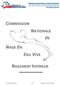 COMMISSION NATIONALE DE NAGE EN EAU VIVE