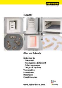 Dental  Öfen und Zubehör Sinteröfen für Zirkonoxid Transluzentes Zirkonoxid